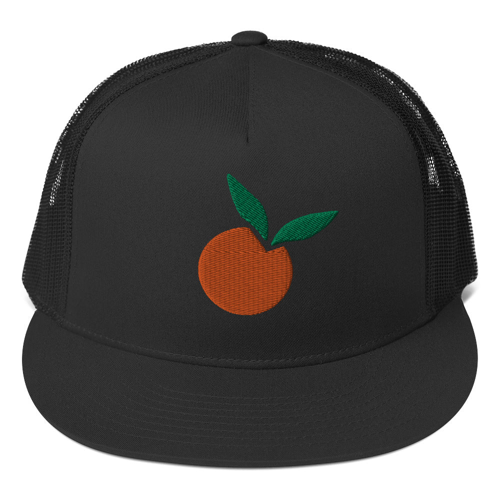 Orange Snapback PUFF Hat