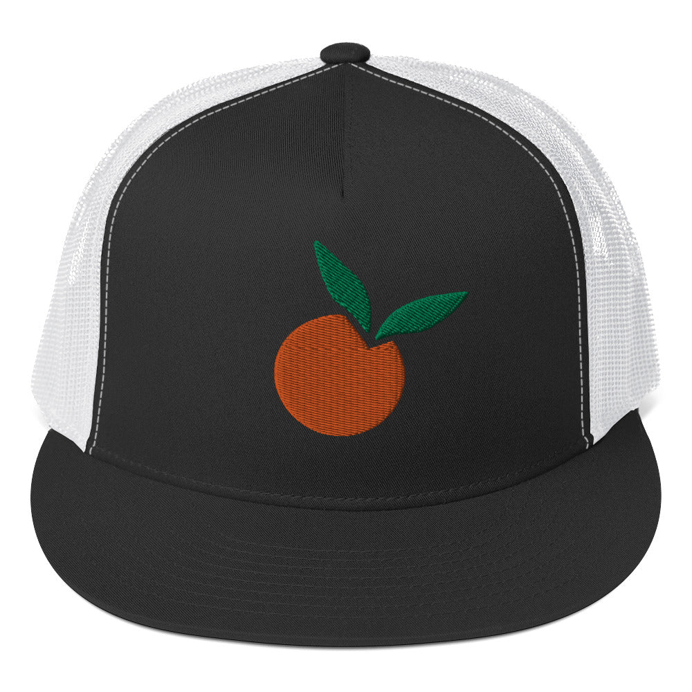 Orange Snapback PUFF Hat