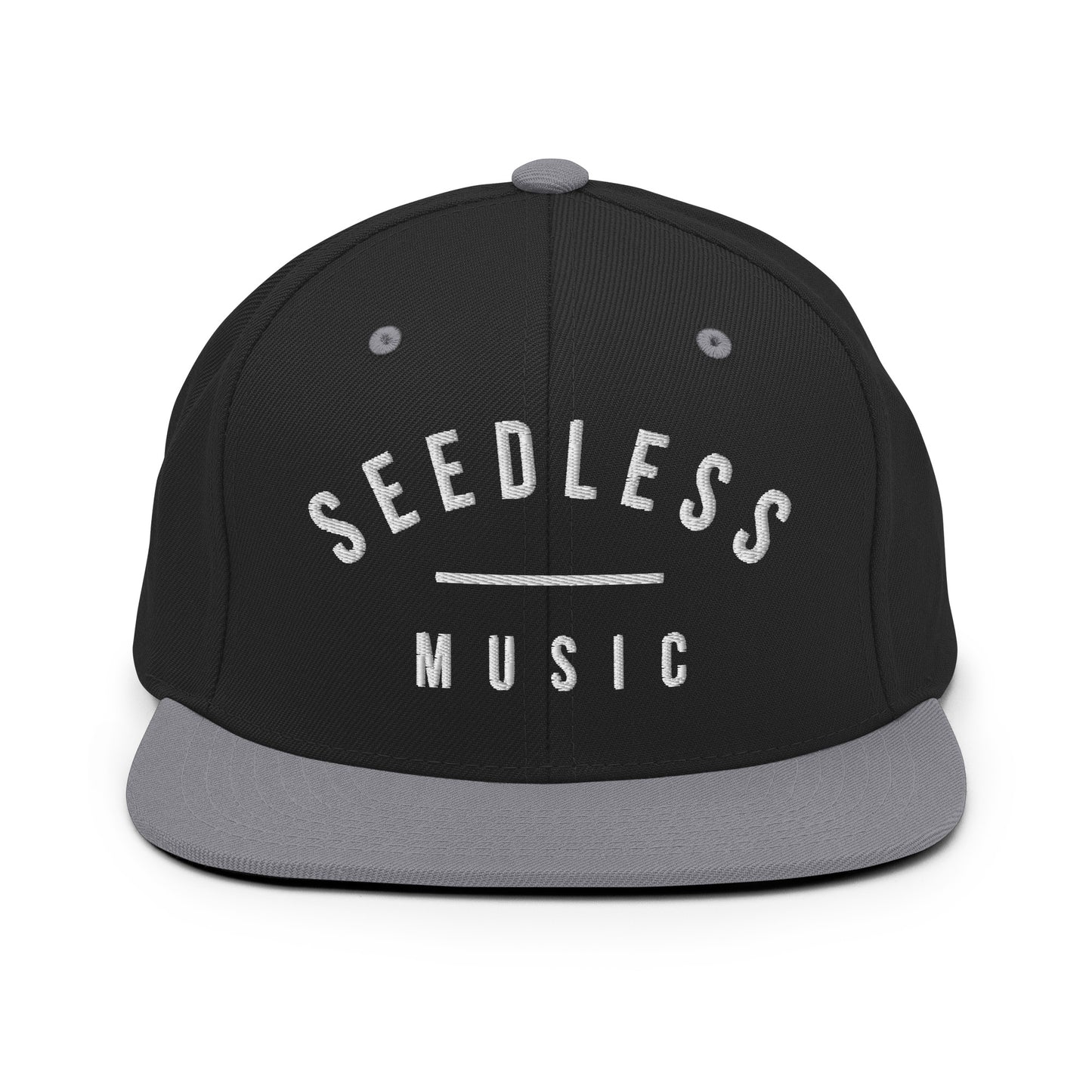 Seedless Music Snapback Hat (Red / Grey)