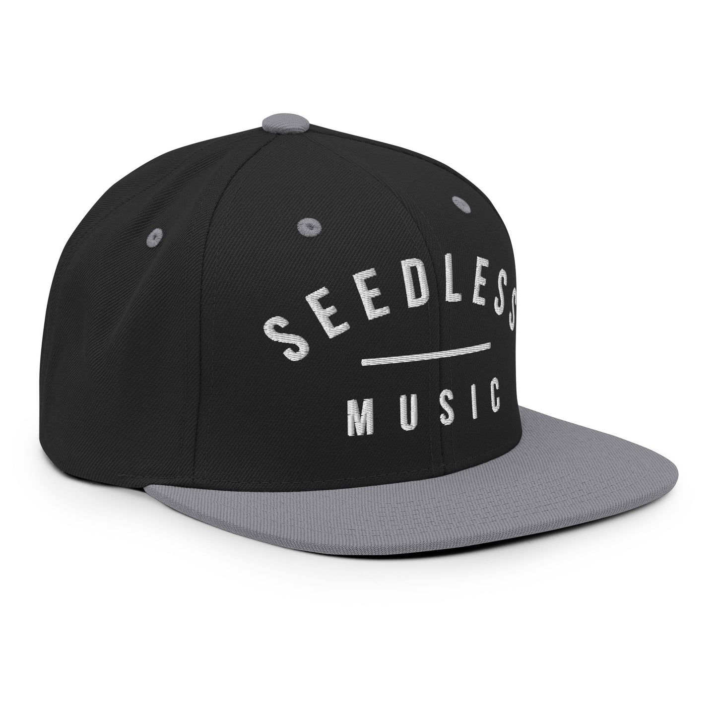 Seedless Music Snapback Hat (Red / Grey)