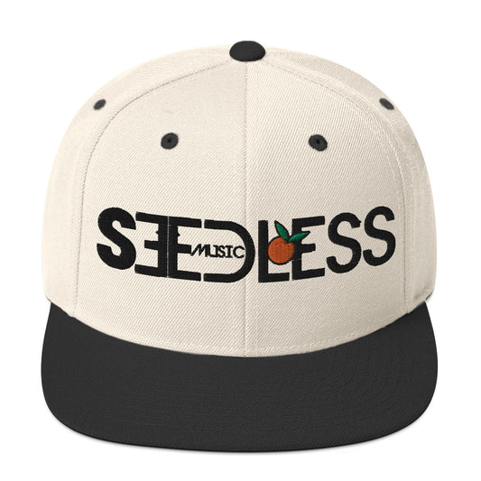 Classic Seedless Logo Snapback Hat (Cream)