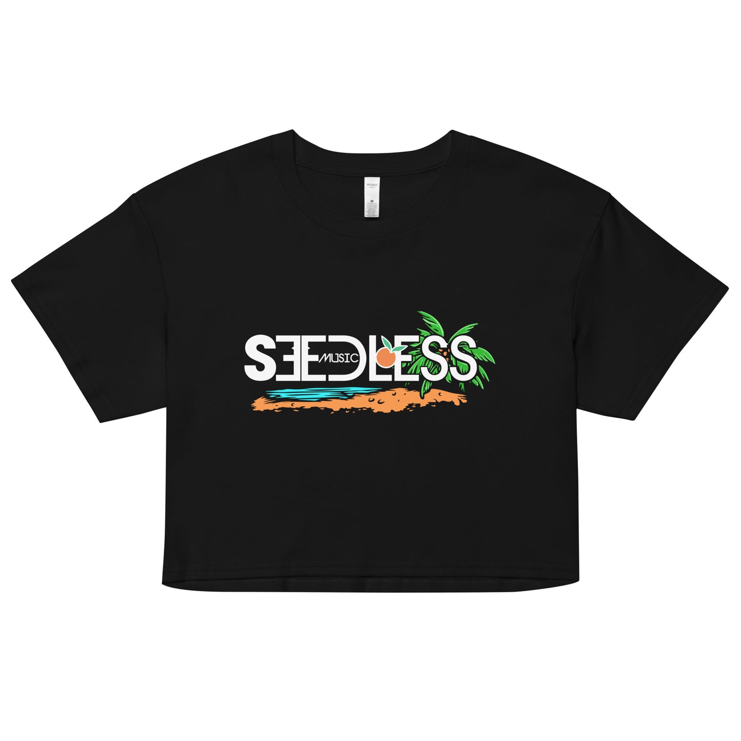 Seedless Women’s Palm Tree Crop Top